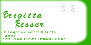 brigitta resser business card